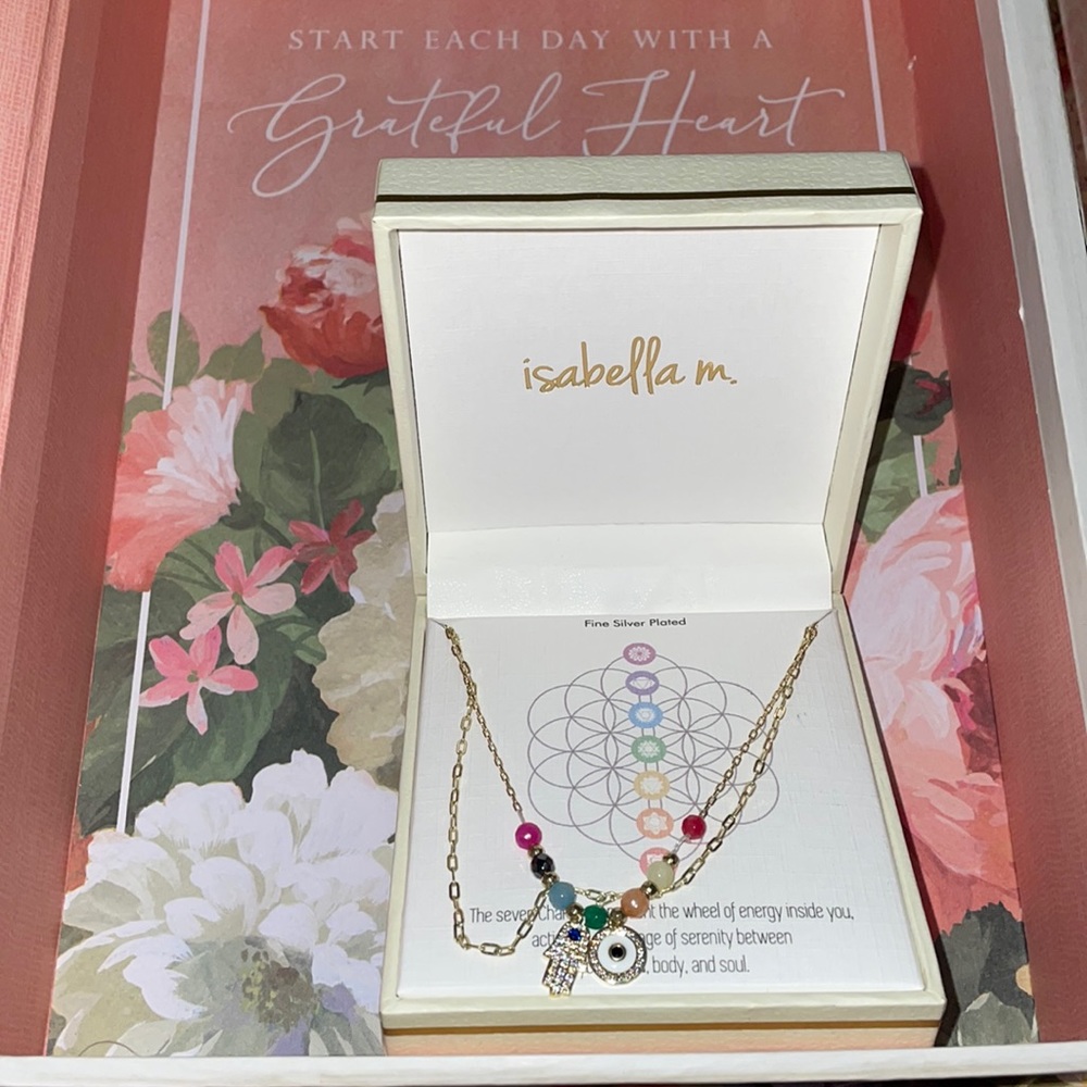 Brand New Isabella M. Necklace (Fine Silver Plated) - Picture 1 of 4